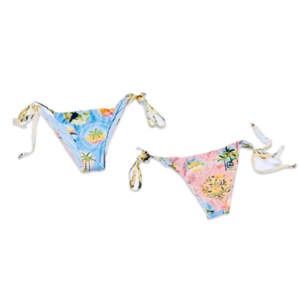 Rare‼️NWOT Farm Rio ‘Travel Stamp’ Bikini